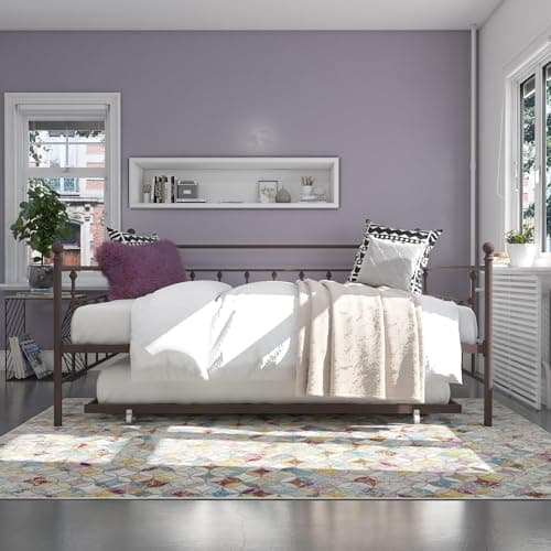 DHP Bronze Manila Metal Daybed and Trundle Queen/Full Size