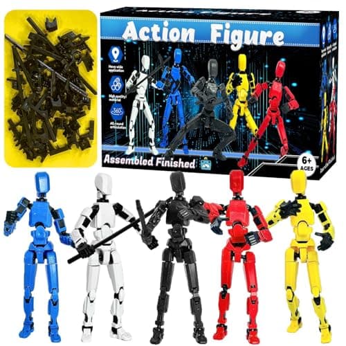 Baiyou T13 Action Figure Set 3D Printed with Box (5 Colors)
