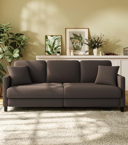 83" Teddy Fleece Loveseat Sofa for Living Room, Tool-Free Setup, Beige