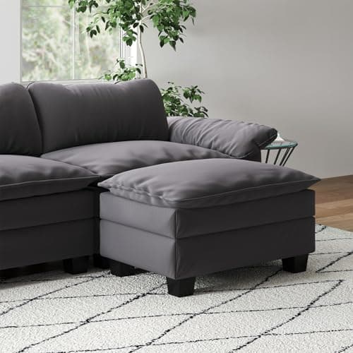 Oversized Velvet L-Shaped Sofa for Living Room and Bedroom
