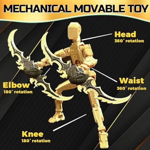 T13 Titan 13 Action Figure Set, 3D Printed, 5 Colors (White, Gold, Black, Blue, Red)