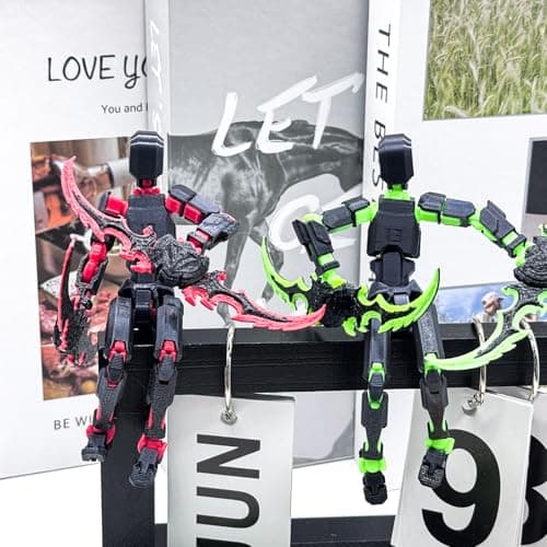 4 Packs T13 Action Figure Set, 3D Printed Robot Doll for Kids & Adults