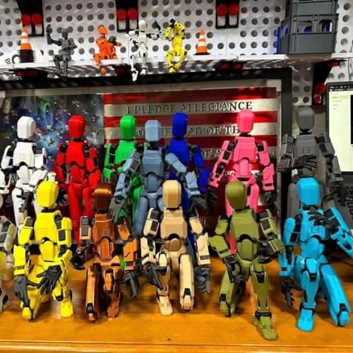 Titan 13 3D Printed Action Figure, Lucky Robot Gifts (9 PCS-ASSEMBLY REQUIRED)