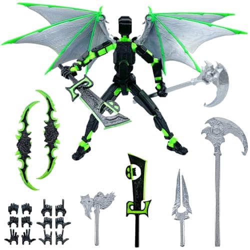 4 Packs T13 Action Figure Set, 3D Printed Robot Doll for Kids & Adults