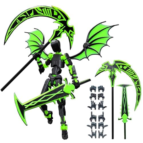 Titan 13 Robot Action Figure Set for Collectors, Green