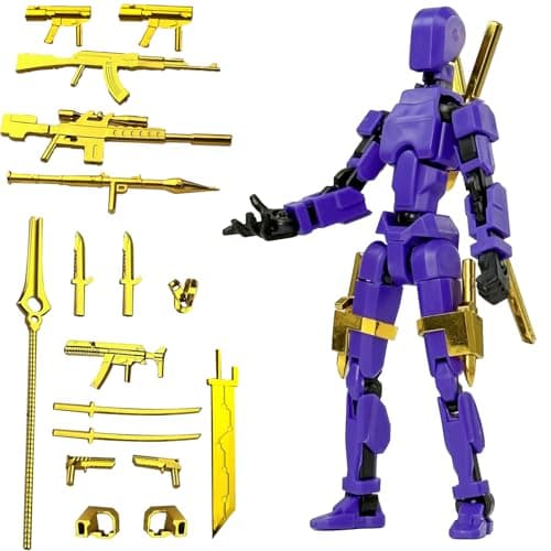 Lucky Lucky 13 Movable T13 Robot Action Figure, Desktop Gift for Toy Lovers