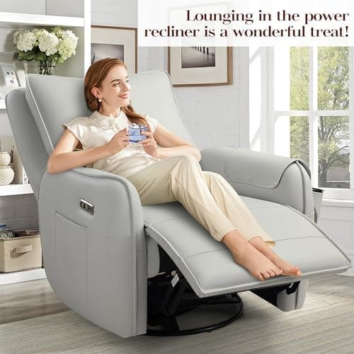 Electric Reclining Rocking Chair, Nursery & Living Room Glider