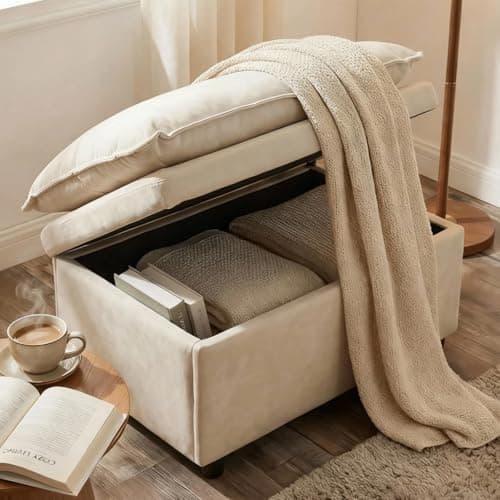 Furnimart Chaise Lounge Chair Indoor, 58 Inch Sleeper Sofa with 2 Throw Pillows, Fluffy Corduroy Loveseat Couch for Living Room, Comfy Oversized Reading Chair, Gray The Forest Stewardship Council