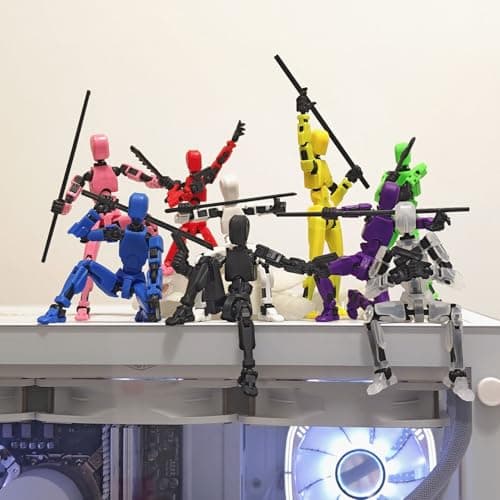 Lucky Titan 13 Action Figure Set, 10PCS Robot Toys (Dummy 13)