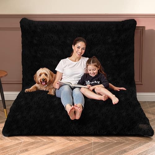 HABUTWAY White Giant Memory Foam 4-in-1 Bean Bag Chair