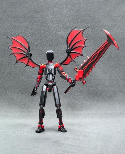 T13 Titan Robot Action Figure - Articulated Collectible Desktop Decoration