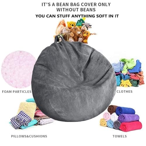 No-Filler Bean Bag Chair Cover for Stuffed Animals and Toysessoa Dogs/Cats