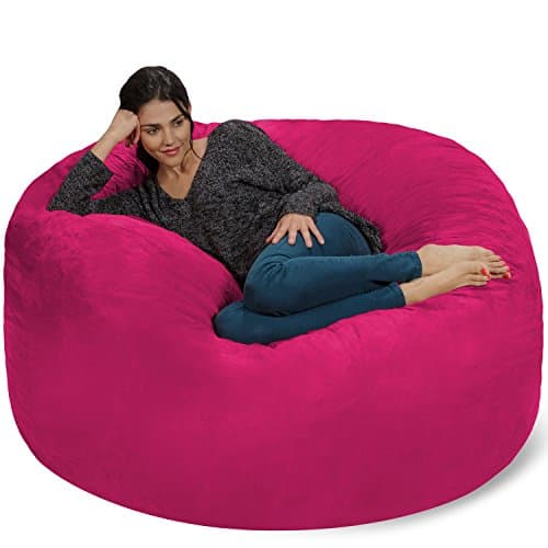 Cinnabar 5' Chill Sack Bean Bag Chair - Giant Memory Foam Lounge with Soft Cover