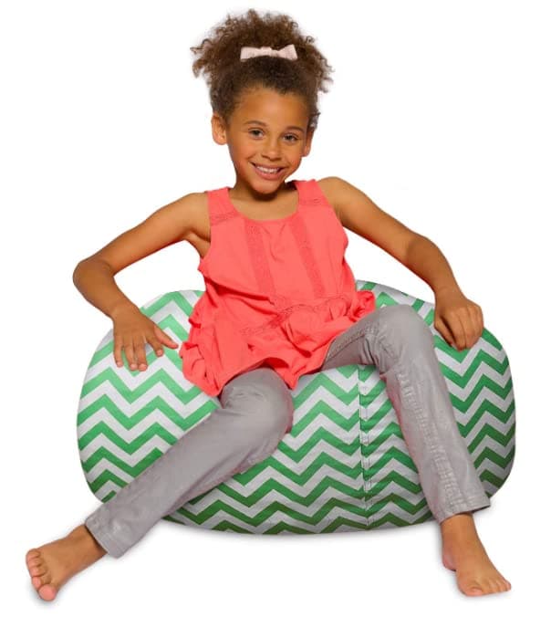 Posh Creations White Stars Bean Bag Chair - Large