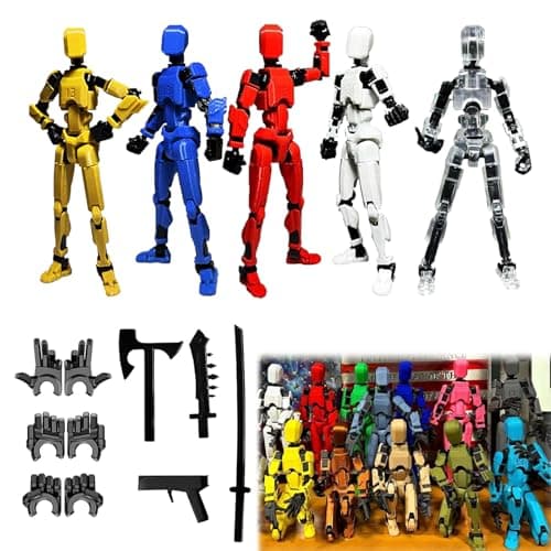 Titan 13 3D Printed Action Figure, Lucky Robot Gifts (9 PCS-ASSEMBLY REQUIRED)