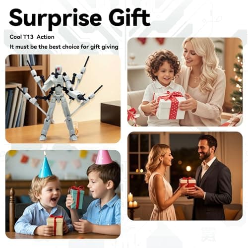 Luminous 8-inch Lucky 13 Action Figure, Nova T-13 Dummy 13 Mobile Robot Toys