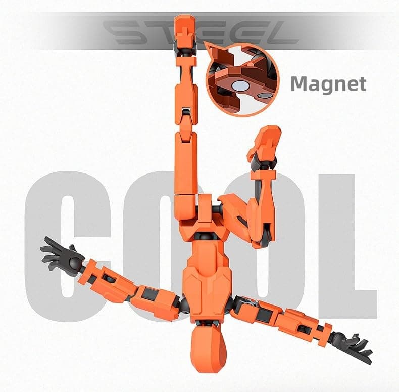 T13 Action Figure Set (4pcs) - Black, Red, Yellow, Blue:Collections of Exquisite Art