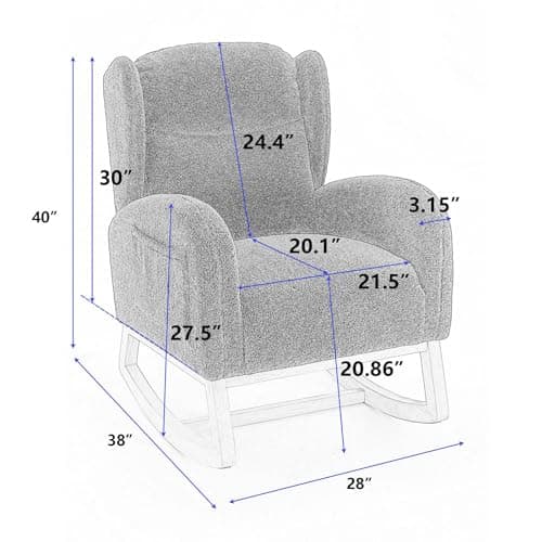 Rocking Glider Nursery Chair