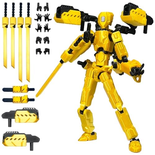 Luminous 8-inch Lucky 13 Action Figure, Nova T-13 Dummy 13 Mobile Robot Toys
