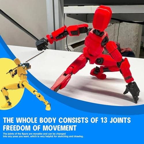MerryXD T13 Dummy Nova Tintan Lucky 3D Printed Action Figure