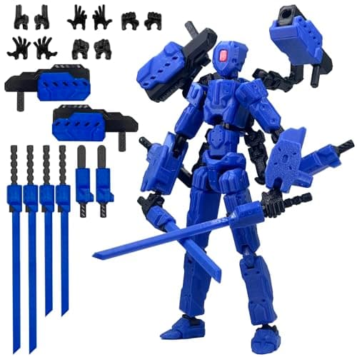 Luminous 8-inch Lucky 13 Action Figure, Nova T-13 Dummy 13 Mobile Robot Toys