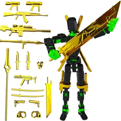 Lucky Lucky 13 Movable T13 Robot Action Figure, Desktop Gift for Toy Lovers