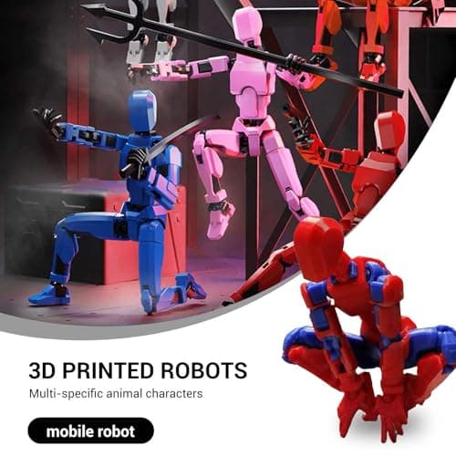 5Pack Titan 13 Action Figures, Lucky 3D Printed Birthday Gift for Kids