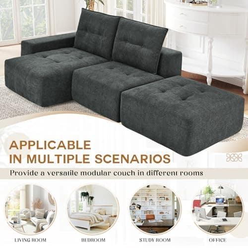 Modern Grey Cloud Foam L-Shaped 3 Seater Modular Sofa for Living Room.jpg