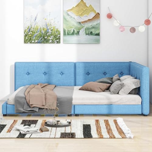 Pop-Up Twin Daybed with USB Port & Velvet Frame for Guest or Living Room