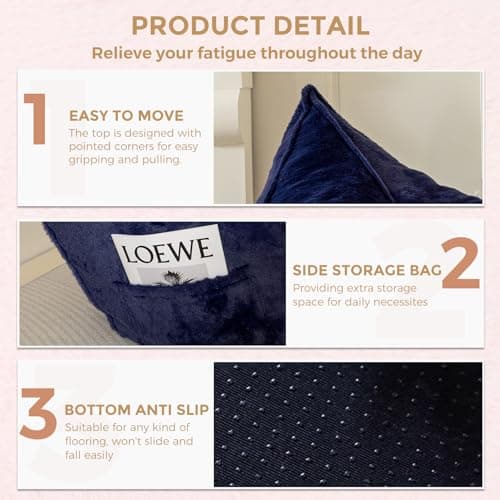 BYBYME Sherpa-Lined Giant Bean Bag Chairs for Adults & Teenagers