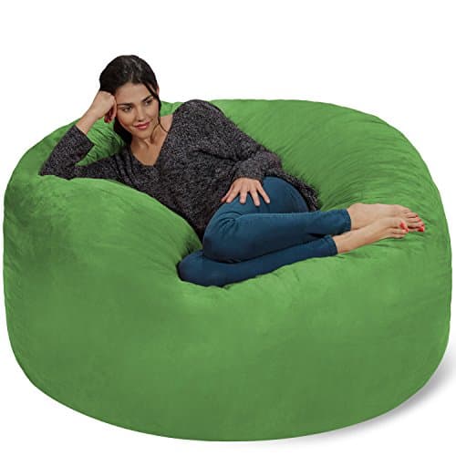 Cinnabar 5' Chill Sack Bean Bag Chair - Giant Memory Foam Lounge with Soft Cover