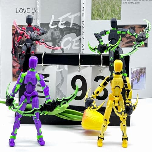 4 Packs T13 Action Figure Set, 3D Printed Robot Doll for Kids & Adults
