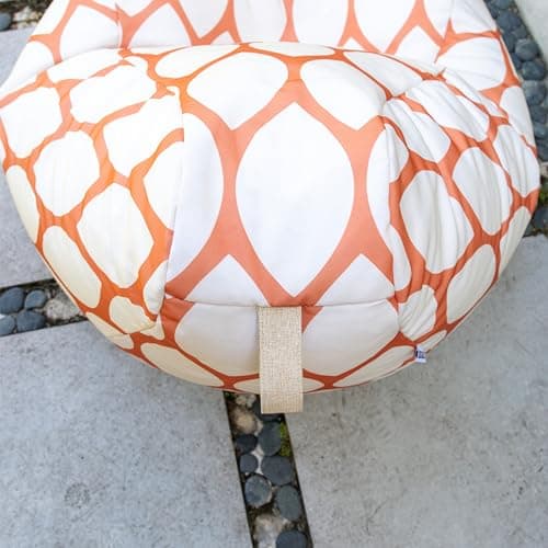 Paprika Bella Sunmax Big Joe Tuffet Weatherproof Bean Bag Chair, 2.5 Feet Teardrop