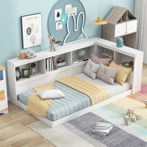 Harper & Bright Designs Gray Twin Daybed with Storage & Charging Station