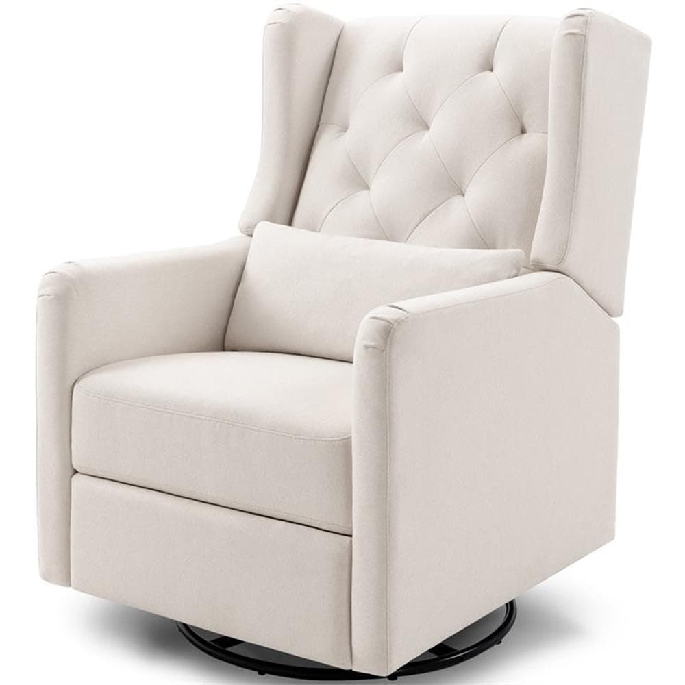 DaVinci Everly Recliner & Glider in Performance Cream Eco-Weave