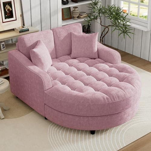 Modern 55" Oversized Chaise Lounger, Chenille Fabric Sleeper Sofa Couch for Living Room, Bedroom and Office (Blue-gray/55)  
Modern 55" Chaise Lounger, Chenille Fabric Sleeper Sofa Couch with Charge Station for Living Room, Bedroom and Office (Blue-g