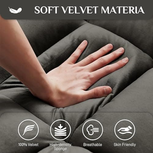 Ouyessir 3 in 1 Convertible Sleeper Sofa Bed - Dark Grey
