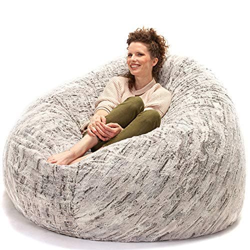 Jaxx 6 Foot Cocoon Bean Bag Bed & Chair, Charcoal