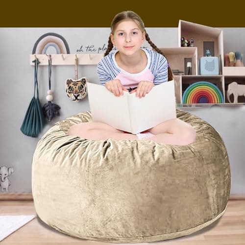 60" Dark Grey Oversized Bean Bag Sofa with Memory Sponge (5FT)