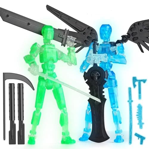 Big Robot T13 Action Figure with Bracket (Red/Black) - 3D Printed Toy for Modeling & Collecting
