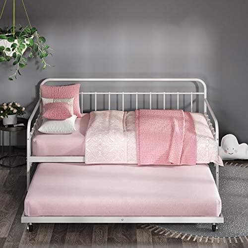 ZINUS Florence Twin Daybed with Trundle, Premium Steel Support