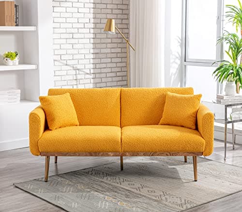 Modern Grey Convertible Futon Sofa Bed with Adjustable Positions