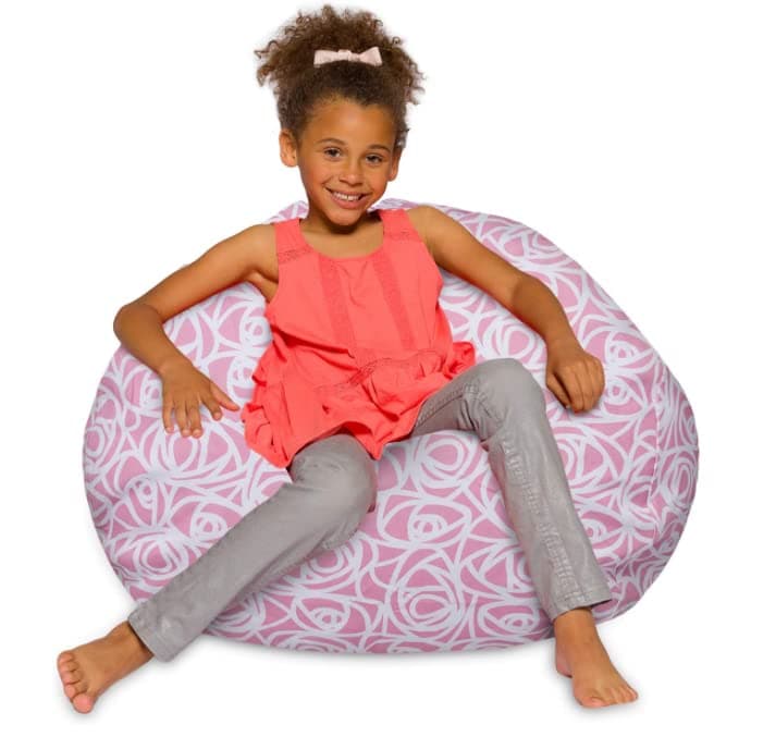 Posh Creations White Stars Bean Bag Chair - Large