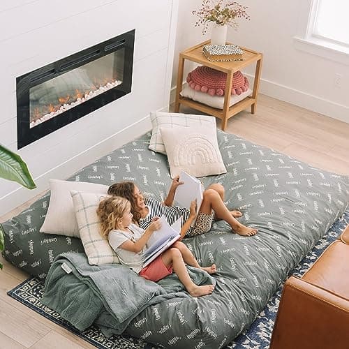 CordaRoy's Rainforest Chenille Bean Bag - Bed & Chair - Queen Size - Machine-Wwashable