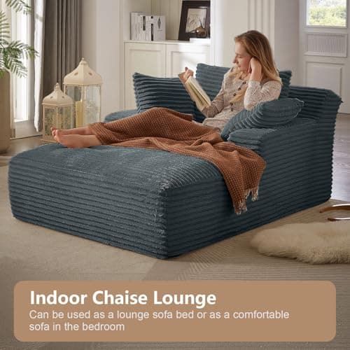 Oversized Chaise Lounge Chair for Living Room or Bedroom