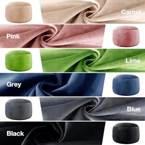EDUJIN 5 ft Dark Gray Memory Foam Bean Bag Chair
