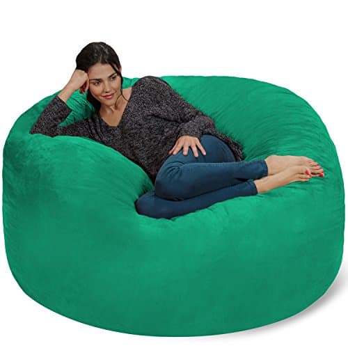 Cinnabar 5' Chill Sack Bean Bag Chair - Giant Memory Foam Lounge with Soft Cover