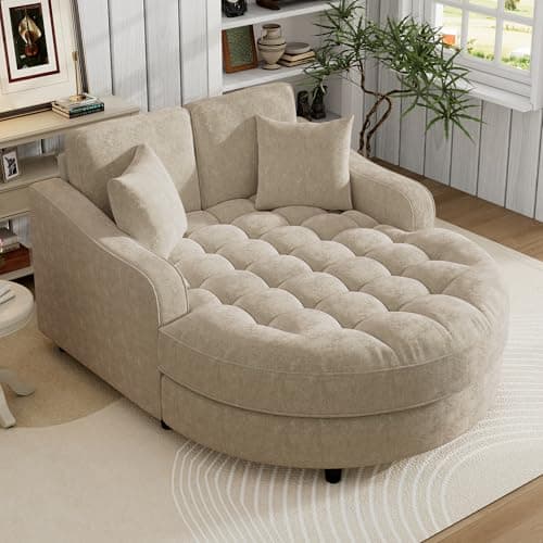 Modern 55" Oversized Chaise Lounger, Chenille Fabric Sleeper Sofa Couch for Living Room, Bedroom and Office (Blue-gray/55)  
Modern 55" Chaise Lounger, Chenille Fabric Sleeper Sofa Couch with Charge Station for Living Room, Bedroom and Office (Blue-g
