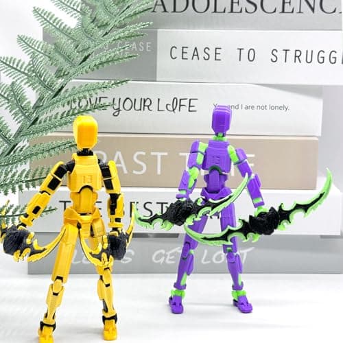 4 Packs T13 Action Figure Set, 3D Printed Robot Doll for Kids & Adults