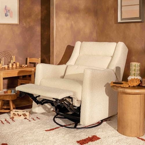 Babyletto Kiwi Power Glider Recliner, GREENGUARD Gold Certified, Cream